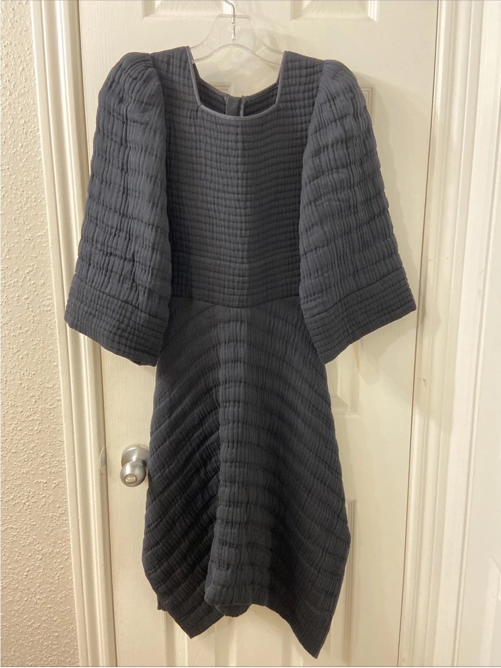 Isabel Marant Black Quilted Midi Dress